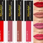 Blushis Non Transfer Waterproof Longlasting Liquid Matte Mini Lipstick Combo Pack Of 4(Red, Plum, Nude, Candy Flush, 16 Ml)