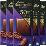 Cadbury Bournville 50% Cocoa Dark Chocolate Bars(5 X 80 G)