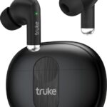 Truke Earbuds A1 With Quad Mic Anc Upto 32Db, 48Hrs Battery, Gaming And 4Eq Mode, 5.3V Bluetooth Headset(Black, True Wireless)