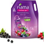 Fiama Body Wash Shower Gel Blackcurrant & Bearberry Value Pouch, For Moisturized Skin(1.5 L)