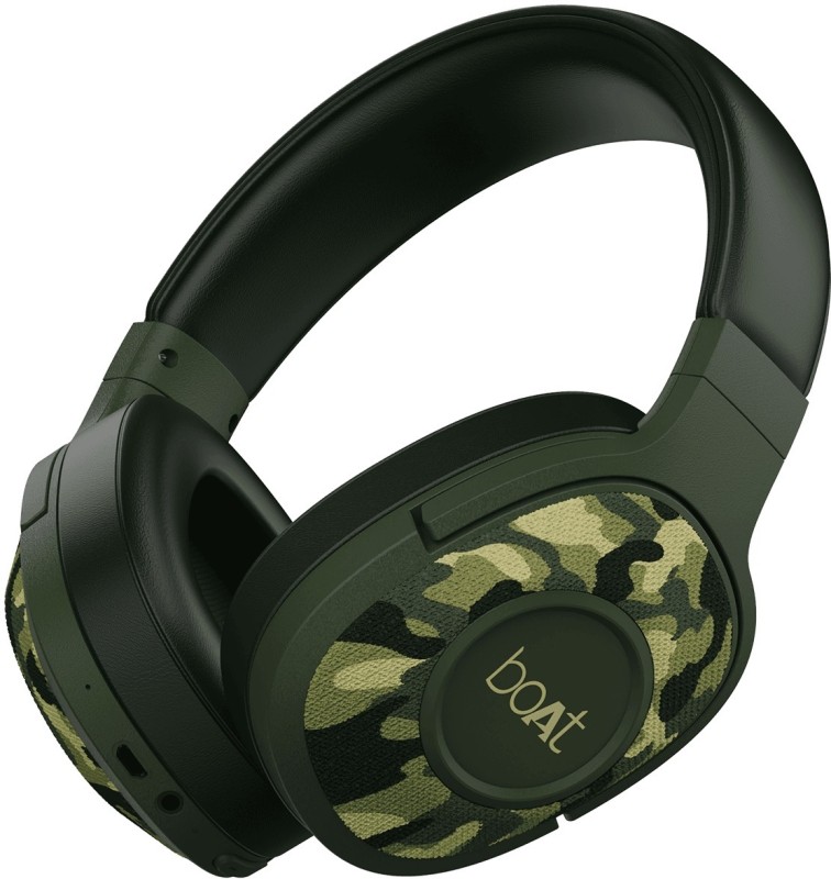 Boat Rockerz 550 Bluetooth Headset(Army Green, On The Ear)