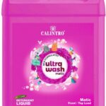 Calintro Ultra Wash Top Load & Front Load Machine Liquid Detergent, Rose Liquid Detergent(5000 Ml)