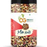 Organic Grocery Premium Mix Dry Fruits [Almonds, Cashew, Kishmish, Apricot, Black Raisins] Jar(500 G)