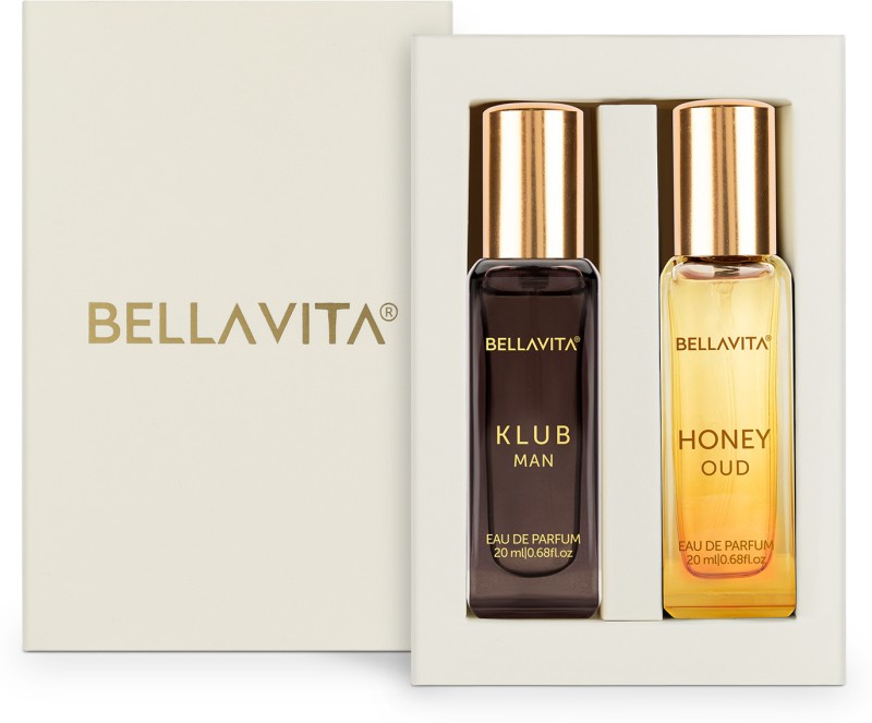 Bellavita Klub Man Perfume & Honey Oud Perfume Combo|2X20Ml|With Citrus & Woody Notes| Eau De Parfum  –  40 Ml(For Men & Women)