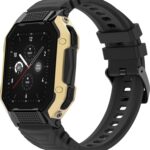 Fire-Boltt Shark 46.5Mm (1.83) Smartwatch With Rugged Outdoor Design, Bluetooth Calling Smartwatch(Gold Black Strap, Free Size)