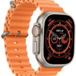 Otur Top Selling Products Series 8 Ultra Smartwatch Bt Call Heart Rate Monitor Smartwatch(Orange Strap, Free Size)