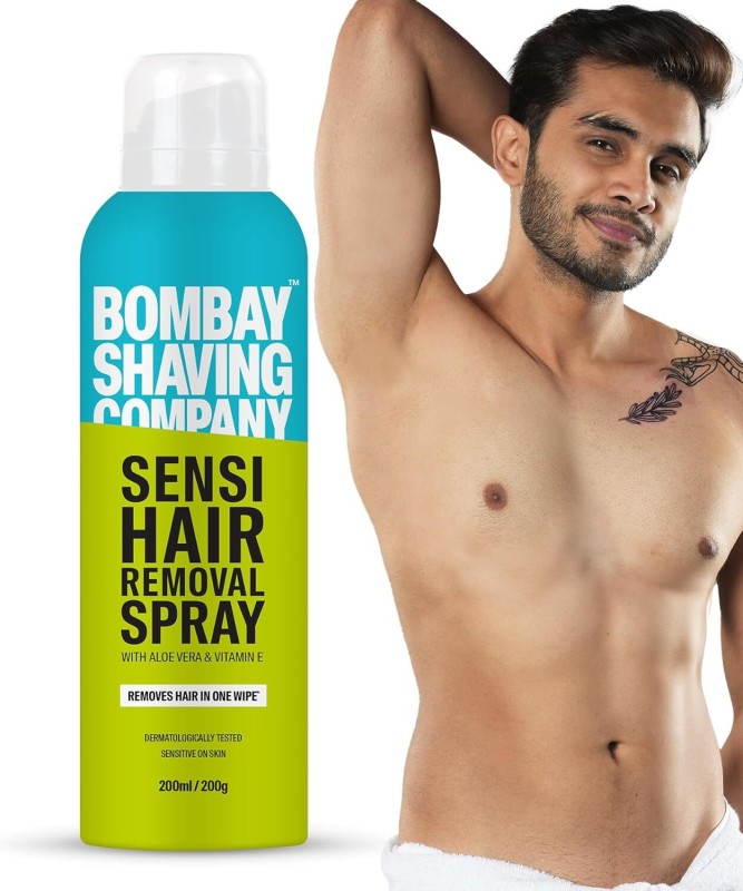 Bombay Shaving Company Hair Removal Spray | Painless Body Hair Removal For Chest, Back, Legs & Arms Spray(200 G)