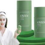 Nyn Tya Natural Green Tea Mask Stick Deep Cleansing Oil Control Anti Acne Moisturizing Refreshing Lazy Solid Mask Pack Of 2(80 G)