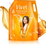 Vivel Glycerin & Honey Body Wash Shower Gel, For Soft, Glowing & Moisturized Skin(1500 Ml)