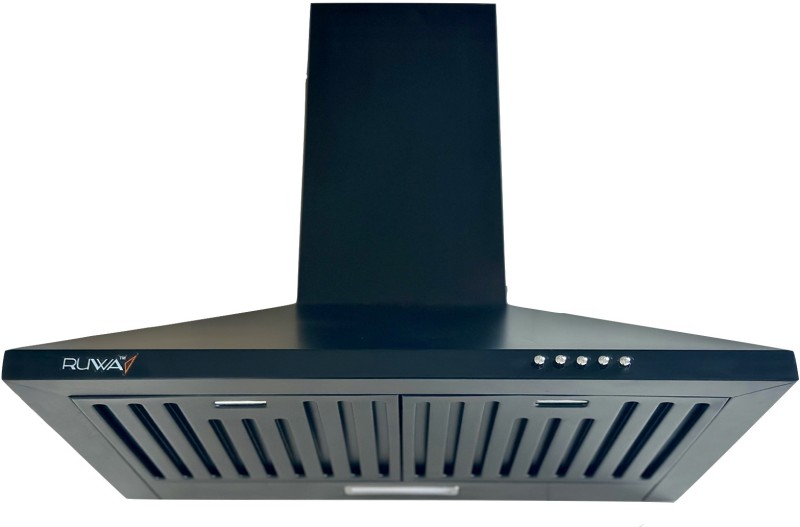 Ruwa Viva 60 Black Wall Mounted Chimney(Black 800 Cmh)