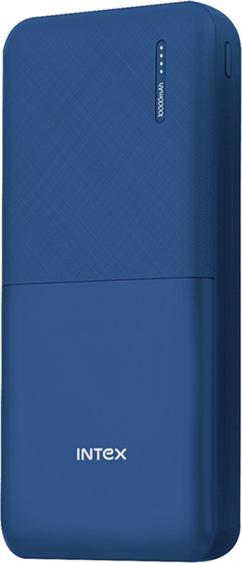 Intex 10000 Mah 12 W Power Bank(Navy Blue, Lithium Polymer, Fast Charging For Mobile)