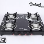 Sigri-Wala Surya Isi Certified Toughened Door Step Warrantytornado Stainless Steel, Glass Manual Gas Stove(4 Burners)