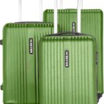 Killer String- Olive Green Cabin & Check-In Set 4 Wheels – 28 Inch