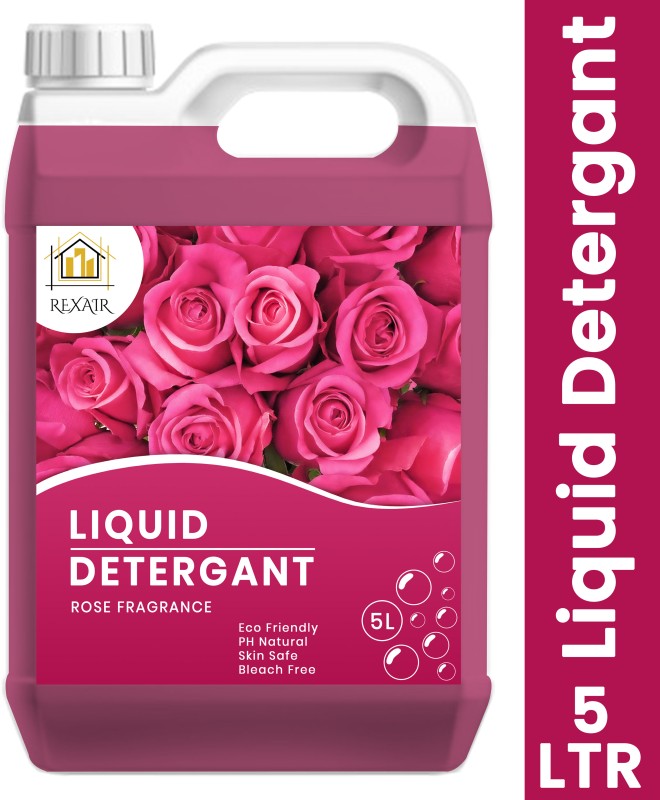 Rexair High-Quality Laundry Liquid, Suitable For Top-Load – Front-Load Washing Machine Rose Liquid Detergent(5 L)