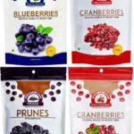 Wonderland Whole & Sliced Cranberries, Blueberries & Prunes Dried Fruits Combo Pack Of 4 (750G) Blueberry, Cranberries, Prunes(4 X 187.5 G)