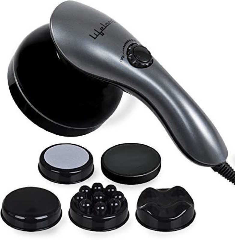 Lifelong Llm171 Powerful Electric Handheld Full Body Massager|Pain Relief Of Back, Neck And Foot Massager(Grey)