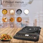 Rezek 2000 Watt Induction Cooktop With Auto Shut-Off & Over-Heat Protection Induction Cooktop(Black, Push Button)