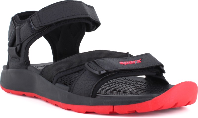 Sparx Ss 539 Men Sports Sandals(Black, Red , 6)