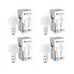 Bajaj Ivora Hb Led Lamp 9W Cdl Cool Daylight | Energy Efficient | Environment Friendly | Ir, Uv Free | 3.5 Kv Surge Protection | Led Bulb For Home | (Pack Of 4) | 1 Yr Warranty