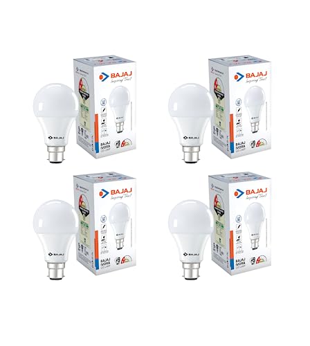 Bajaj Ivora Hb Led Lamp 9W Cdl Cool Daylight | Energy Efficient | Environment Friendly | Ir, Uv Free | 3.5 Kv Surge Protection | Led Bulb For Home | (Pack Of 4) | 1 Yr Warranty