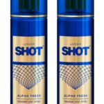 Layer’R Shot Alpine Fresh Long Lasting Fragrance Body Spray (135 Ml Each) Body Spray  –  For Men(270 Ml, Pack Of 2)