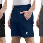 Indiclub Solid Men Black, Blue, Grey Casual Shorts