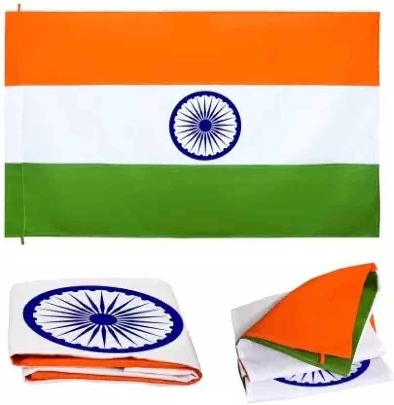 Ishwarkart Indian Flag 40*60 Inch Rectangle Hand Flag A-Foldable Outdoor Flag Flag(Polyester)