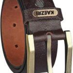 Kaezri Men Evening, Party, Formal, Casual Brown Genuine Leather Belt