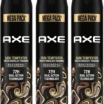 Axe Dark Temptation Deodorant Spray  –  For Men(645 Ml, Pack Of 3)