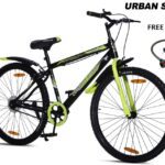 Urban Star 26T | Semi Assembled | Mtb Cycle | Premium Quality | Green / Black | 26 T Mountain Cycle(Single Speed, Green, Black, Rigid)