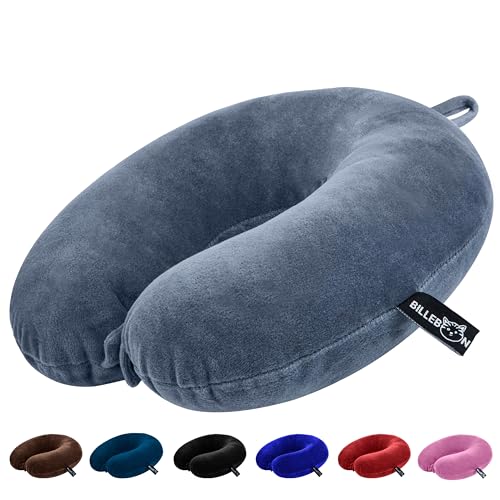 Billebon Premium Neck Pillow For Travelling Airplane Travel Pillow Comfortable Head Rest Neck Holder Pillow (Grey)