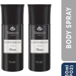 Yardely London Gentleman Classic With Woody Fougere Notes Body Deodorant Spray  –  For Men(300 Ml, Pack Of 2)