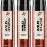 Wild Stone Bronze Pack Of 3 Perfume Body Spray  –  For Men(360 Ml, Pack Of 3)