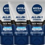 Nivea All-In-1 Charcoal  (100 G) – Pack Of 3 Face Wash(300 G)