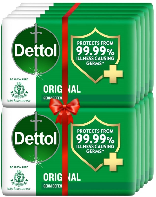 Dettol Original Germ Protection Bathing Soap,(125Gm-Packof 10)(10 X 125 G)