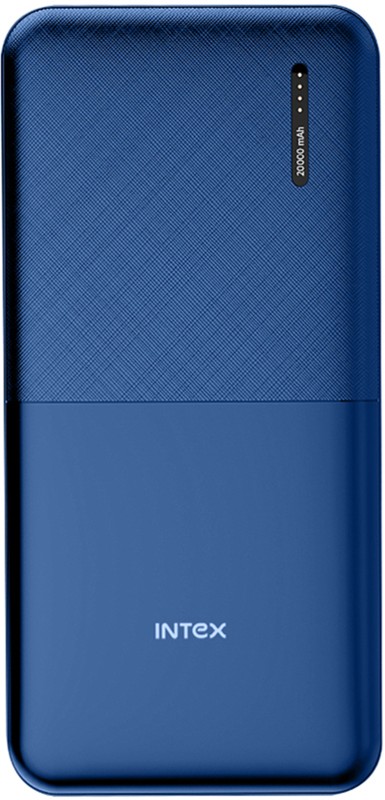 Intex 20000 Mah 12 W Power Bank(Navy Blue, Lithium Polymer, Fast Charging For Mobile)