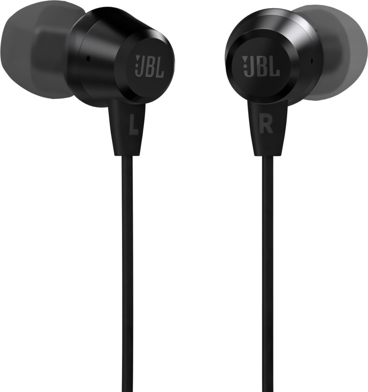 Jbl C50Hi Wired Headset(Black, In The Ear)