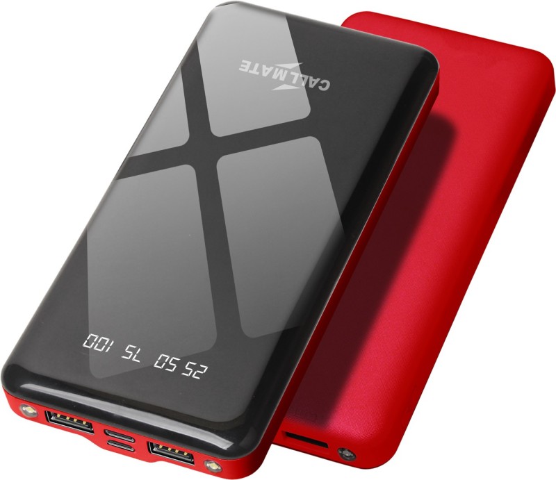 Callmate 10000 Mah Power Bank(Red, Lithium Polymer, Fast Charging For Mobile)